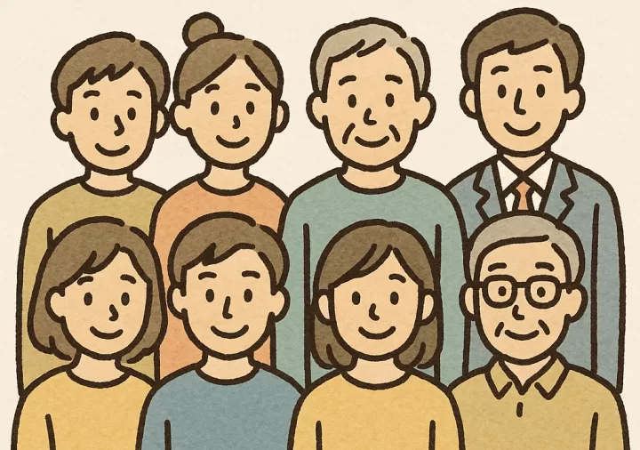 ひとの集合イラスト