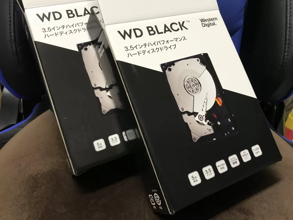 保存用の6TBのhdd