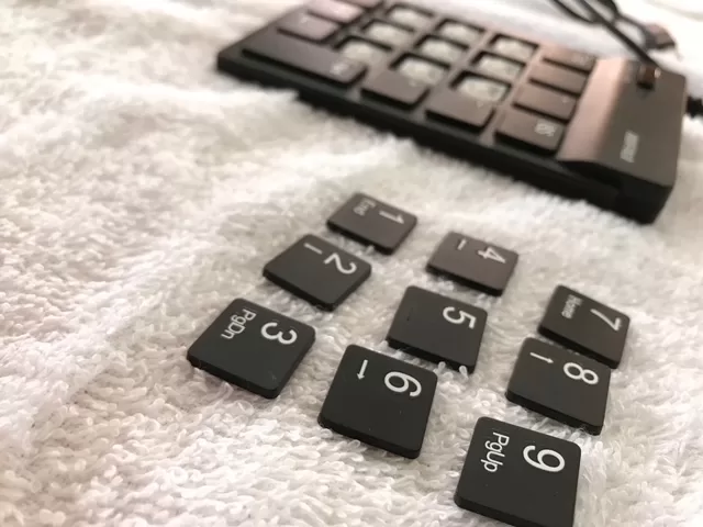 取り外したキー