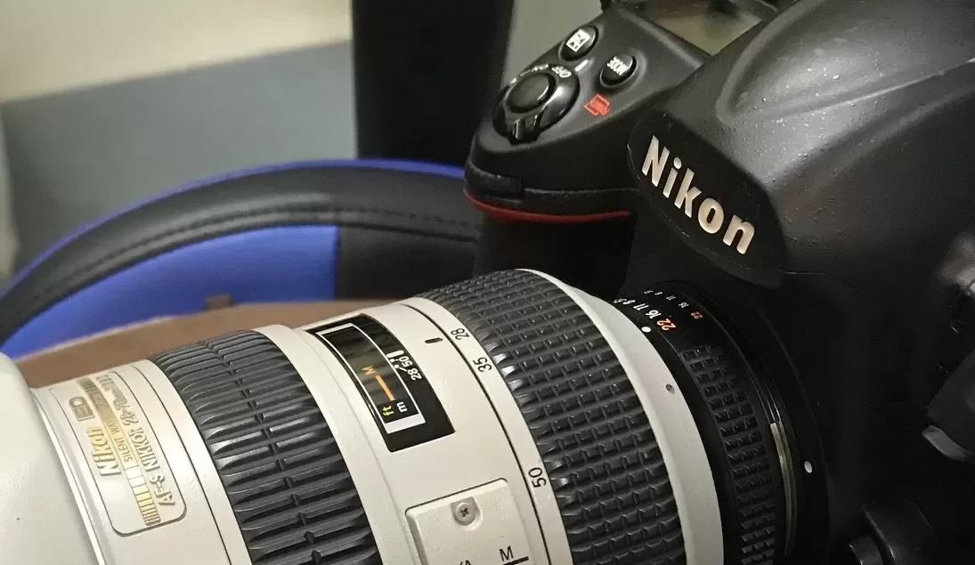 カメラレンズのアップ