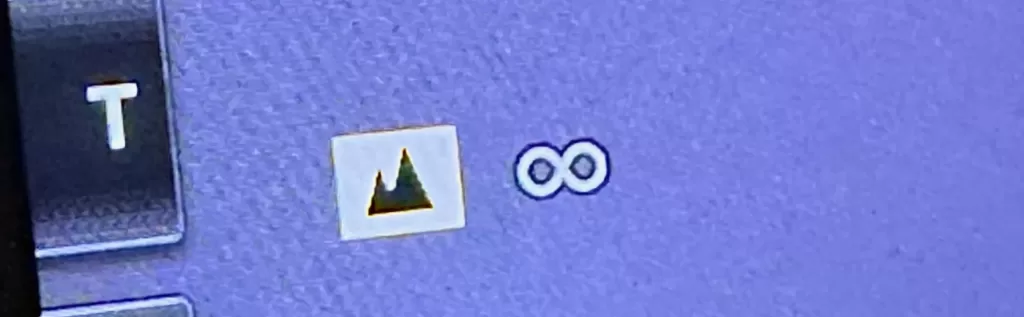 風景マーク無限大