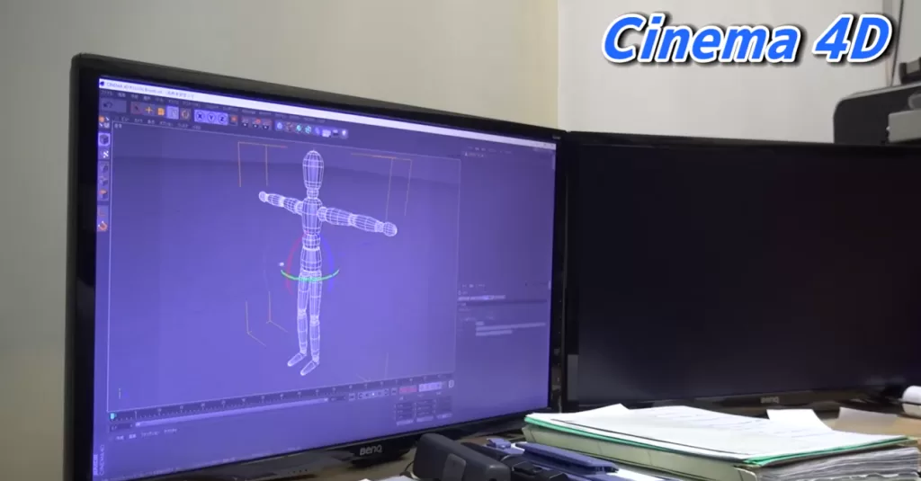 cinema4Dの画面表示例