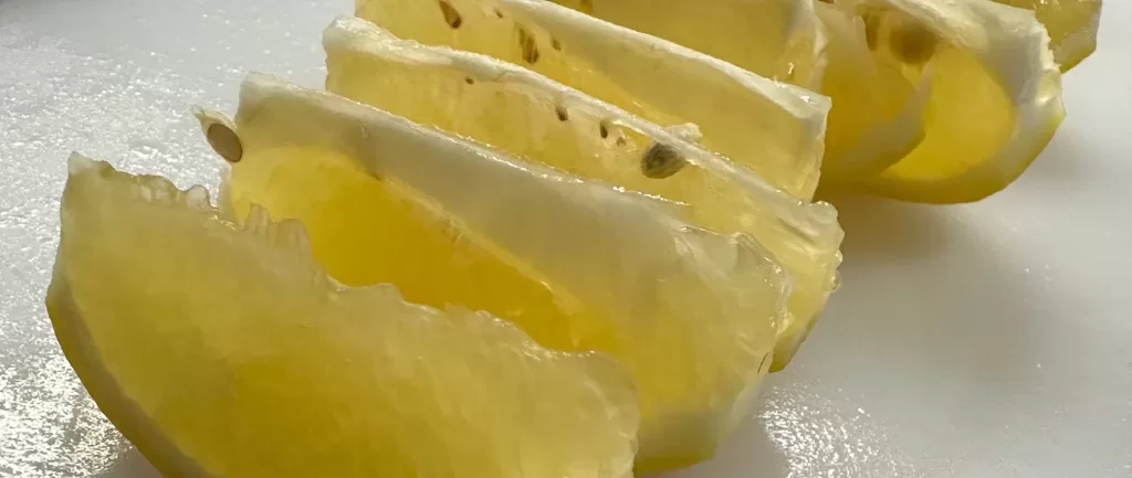 アップのレモン