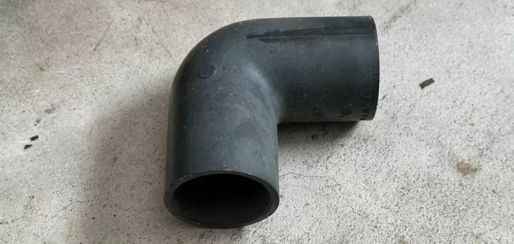 交換後の９０度エルボ