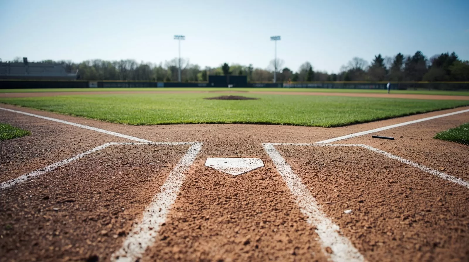 シンプルな野球場